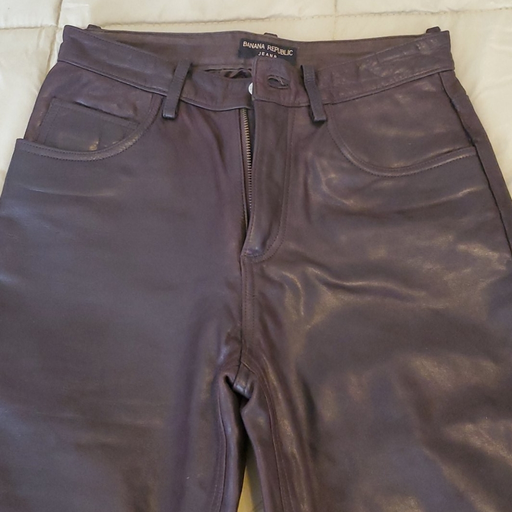 Banana Republic Genuine Leather Jeans